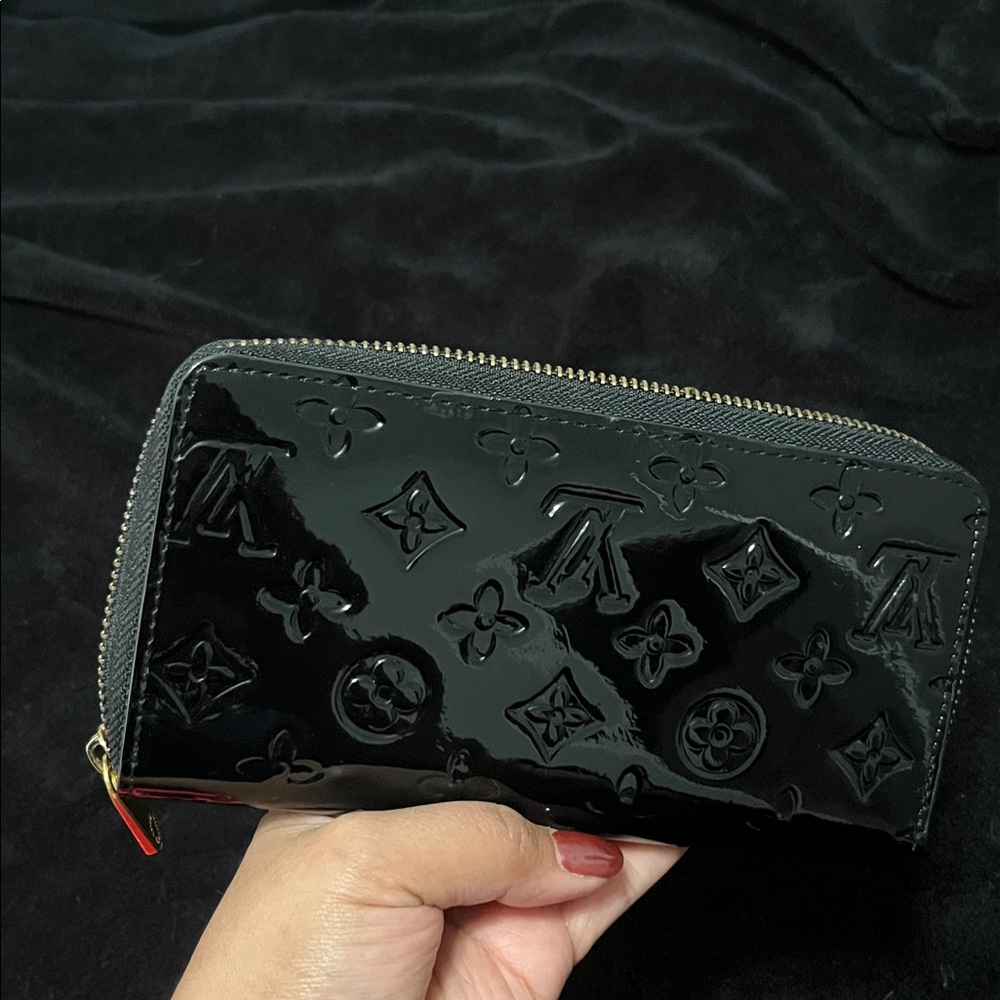 Black Patent Leather Wallet
